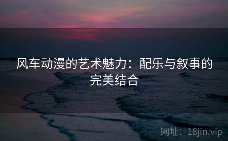 风车动漫的艺术魅力：配乐与叙事的完美结合