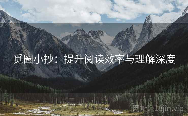 觅圈小抄：提升阅读效率与理解深度