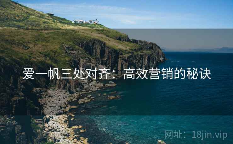 爱一帆三处对齐:高效营销的秘诀
